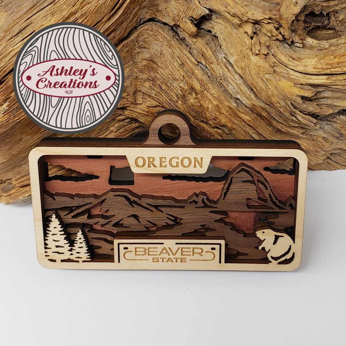 Oregon License Plate Ornament