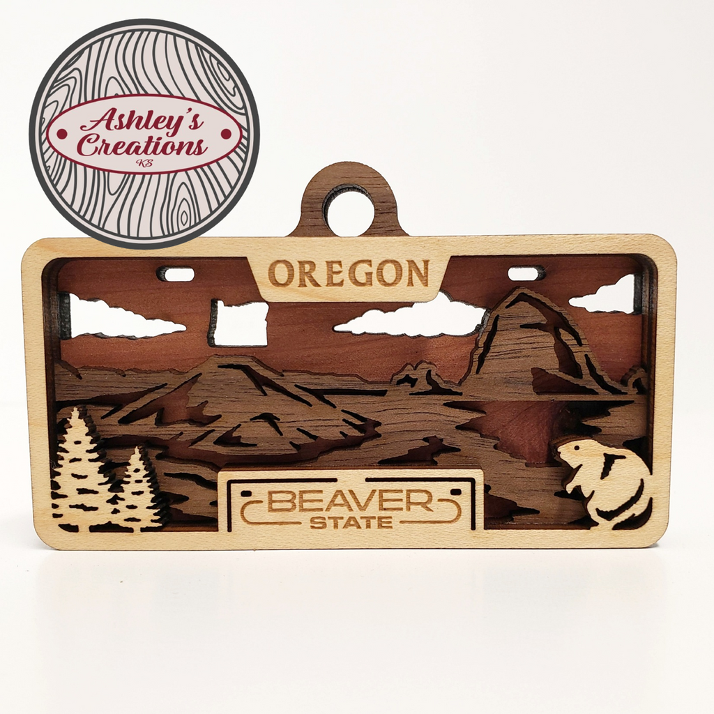 Oregon License Plate Ornament