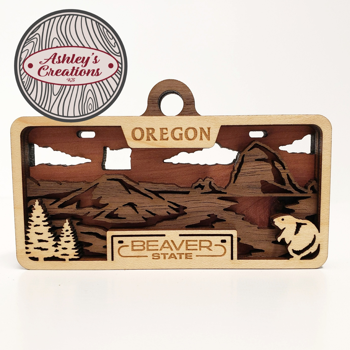 Oregon License Plate Ornament