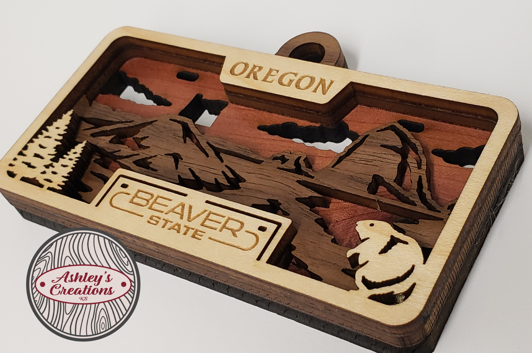 Oregon License Plate Ornament