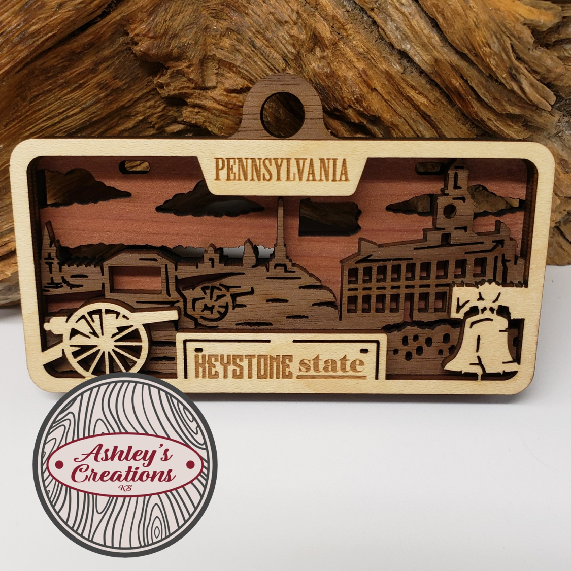 Pennsylvania License Plate Ornament