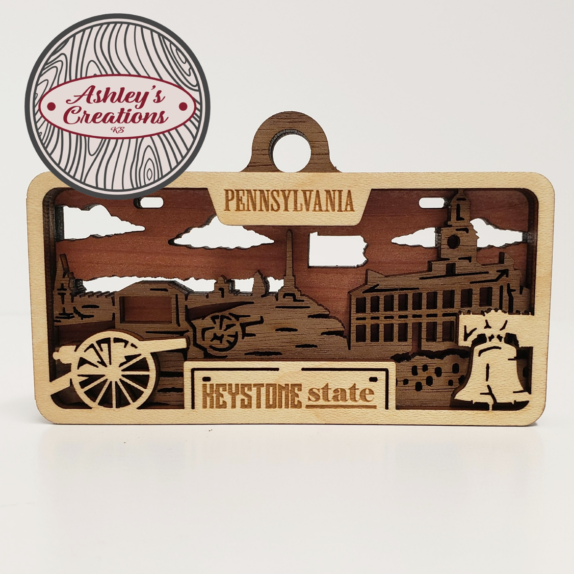 Pennsylvania License Plate Ornament