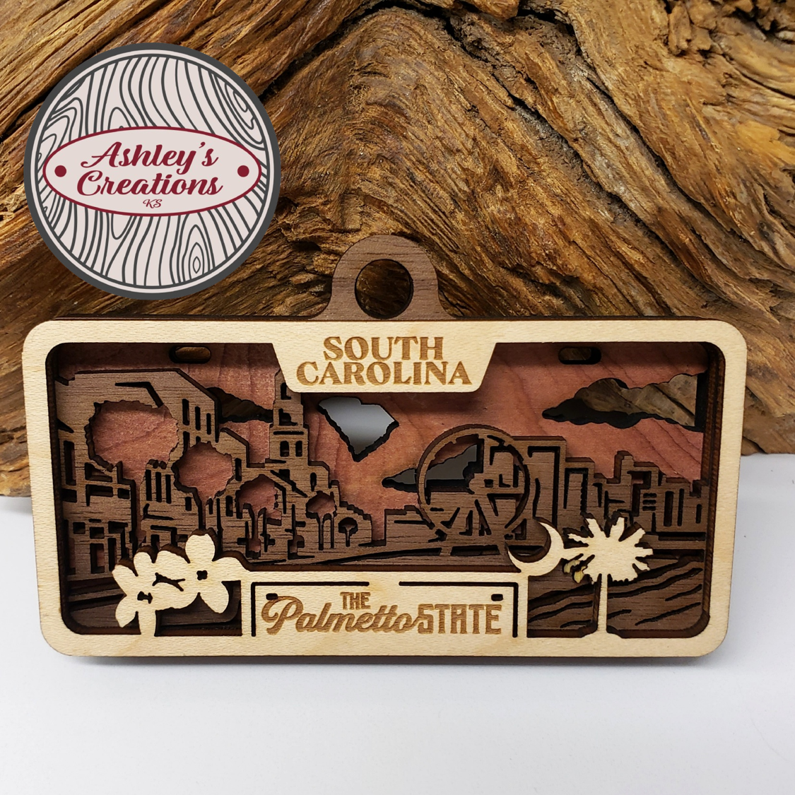 South Carolina License Plate Ornament