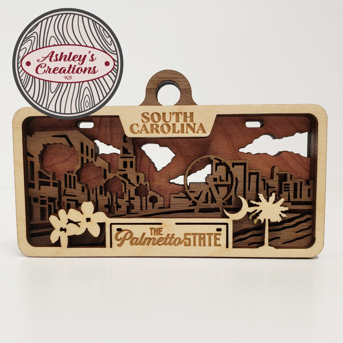 South Carolina License Plate Ornament