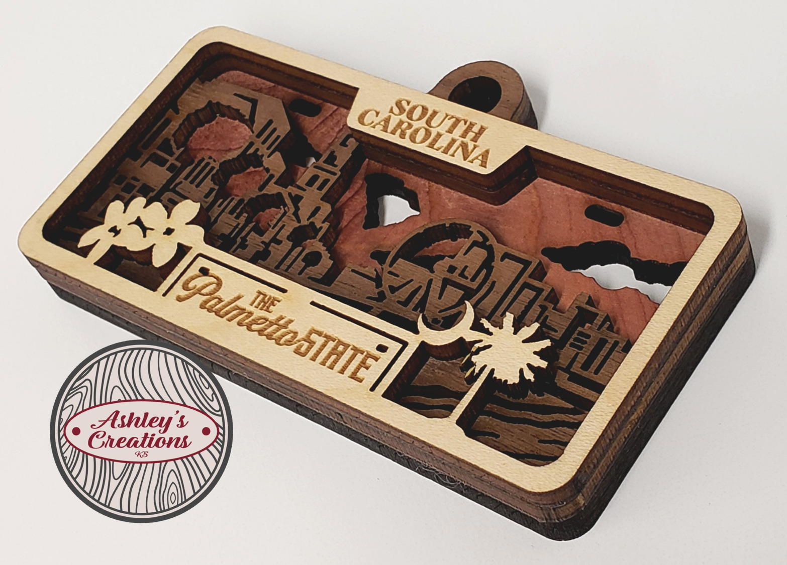 South Carolina License Plate Ornament