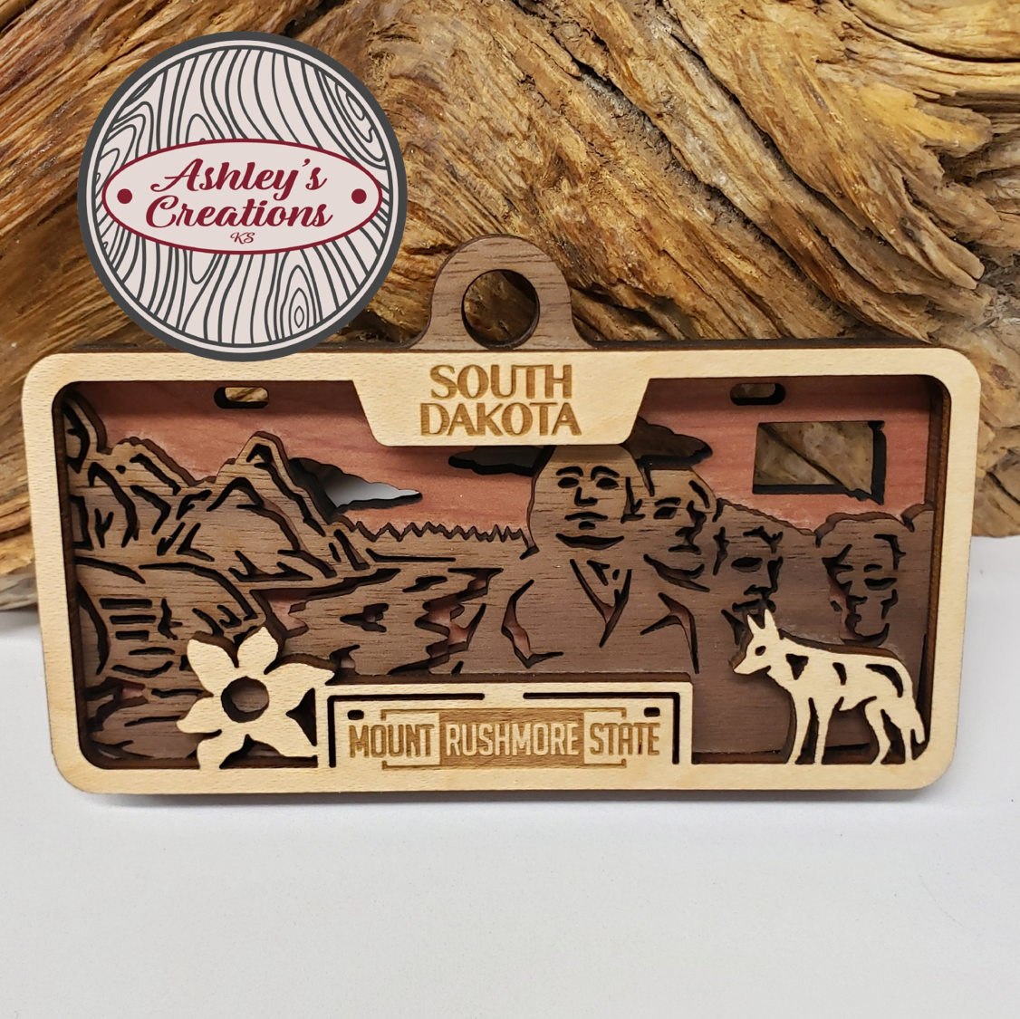 South Dakota License Plate Ornament