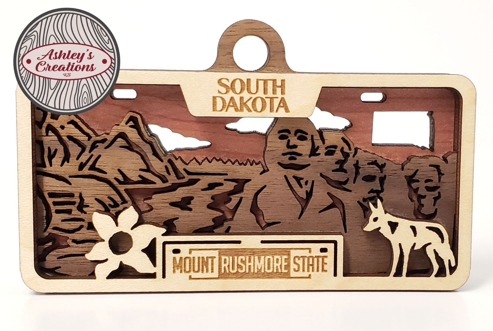 South Dakota License Plate Ornament