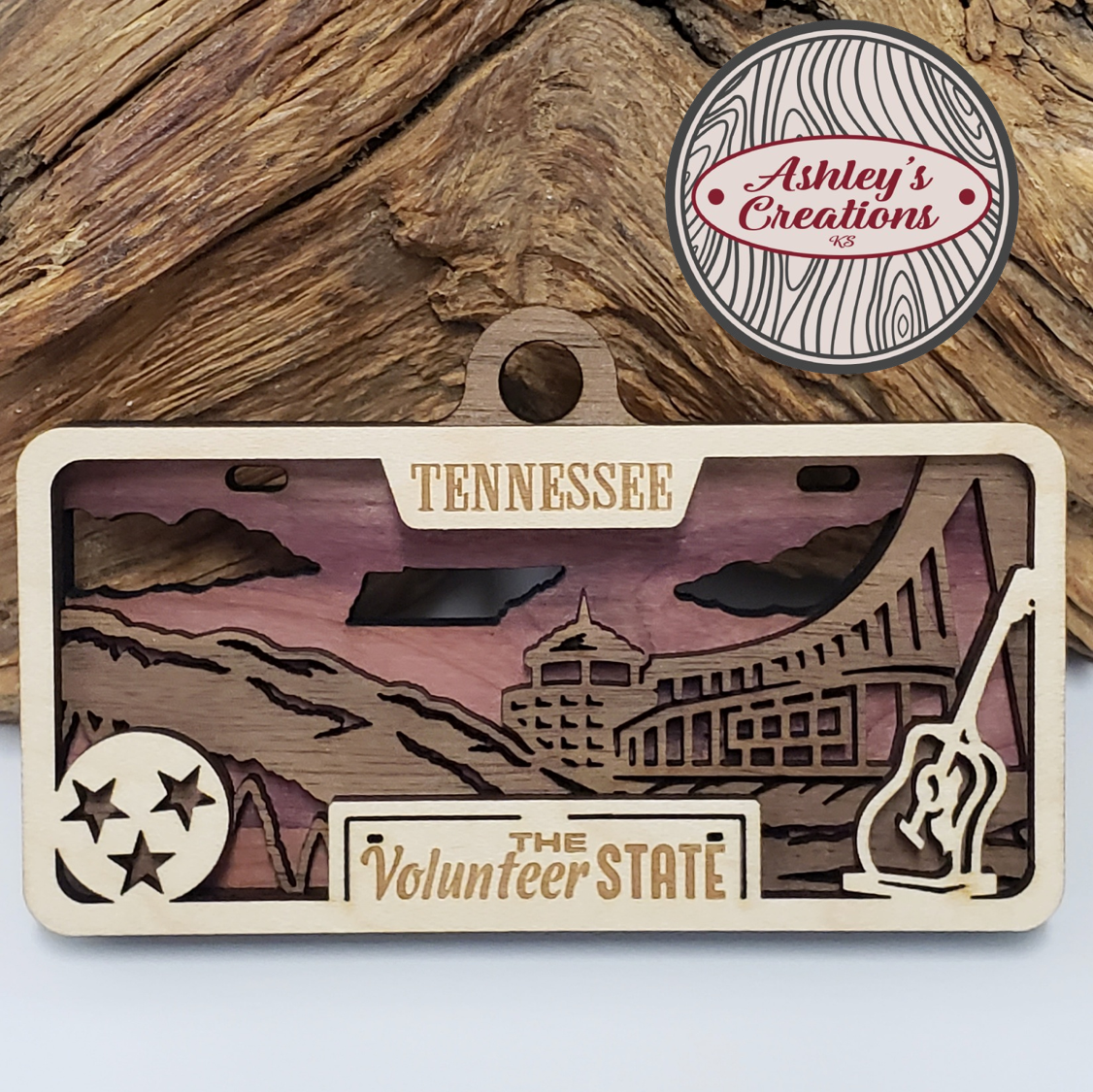 Tennessee License Plate Ornament