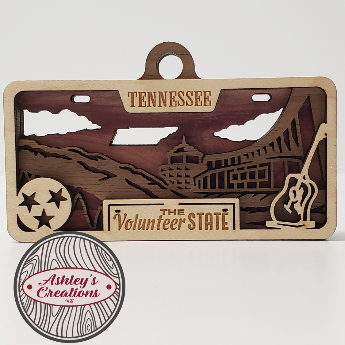 Tennessee License Plate Ornament