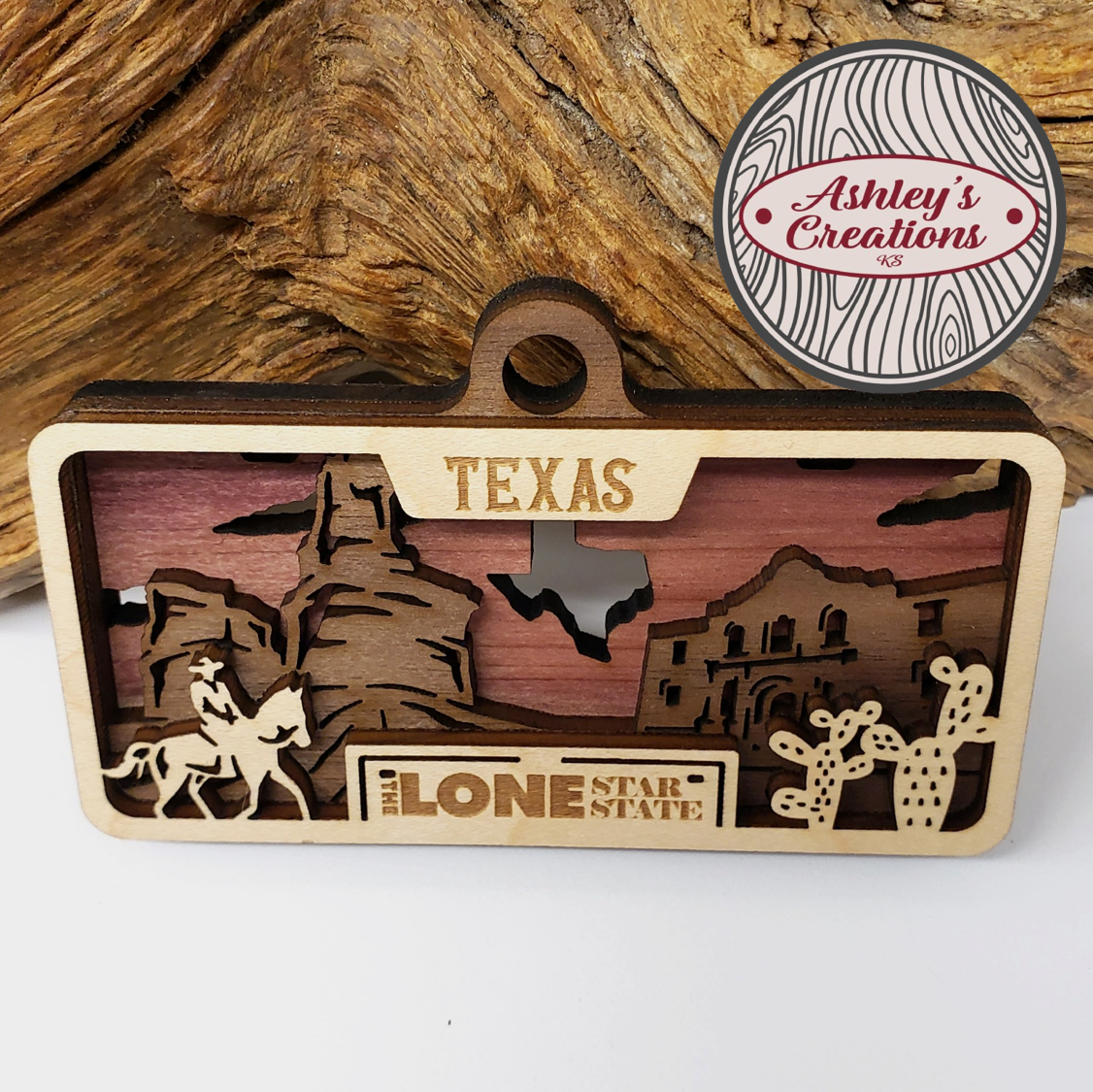Texas License Plate Ornament