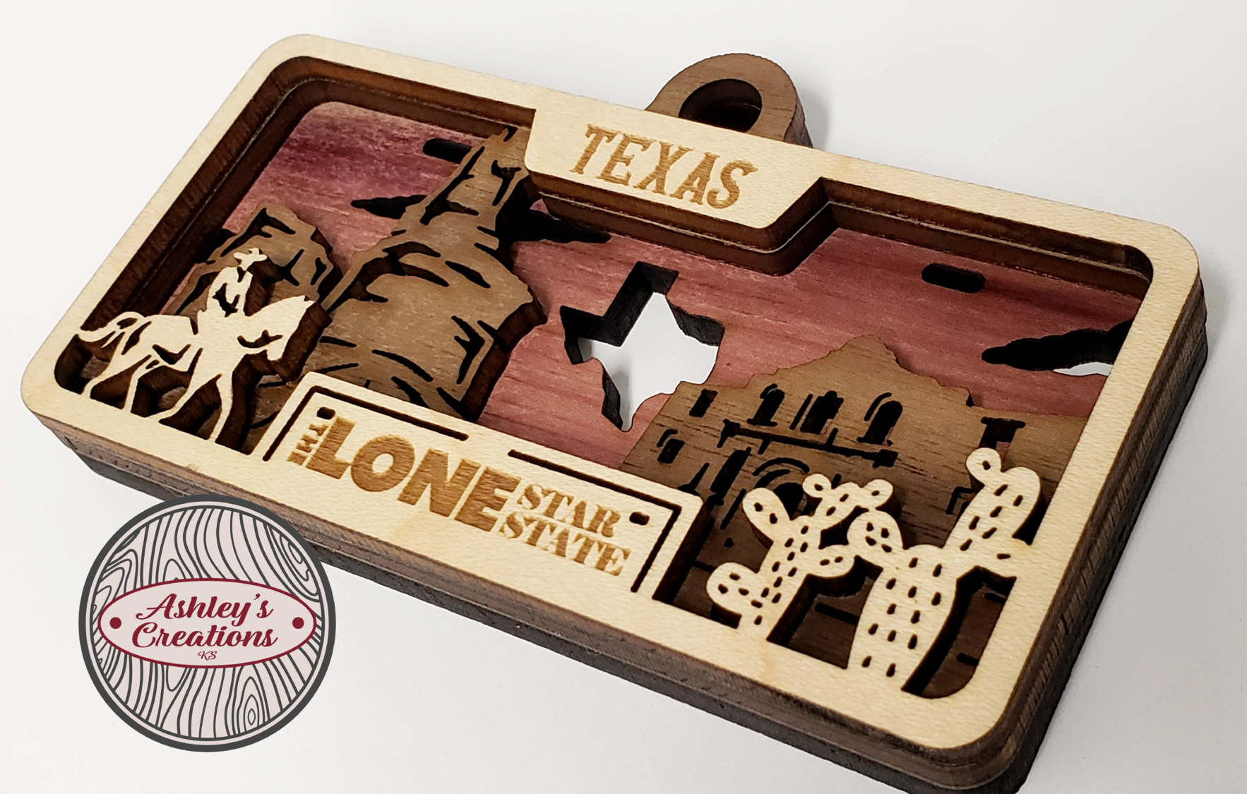 Texas License Plate Ornament