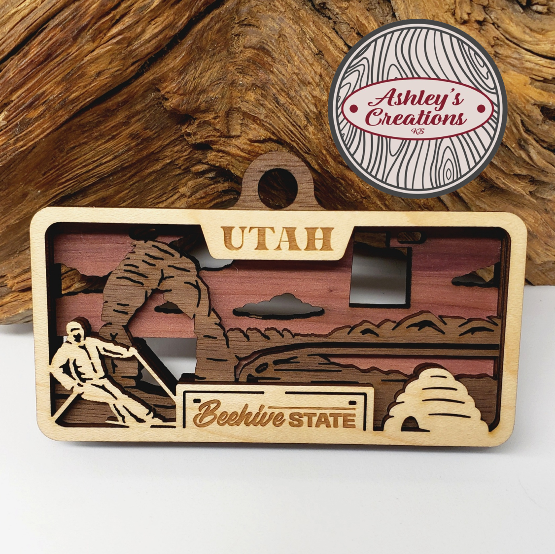 Utah License Plate Ornament
