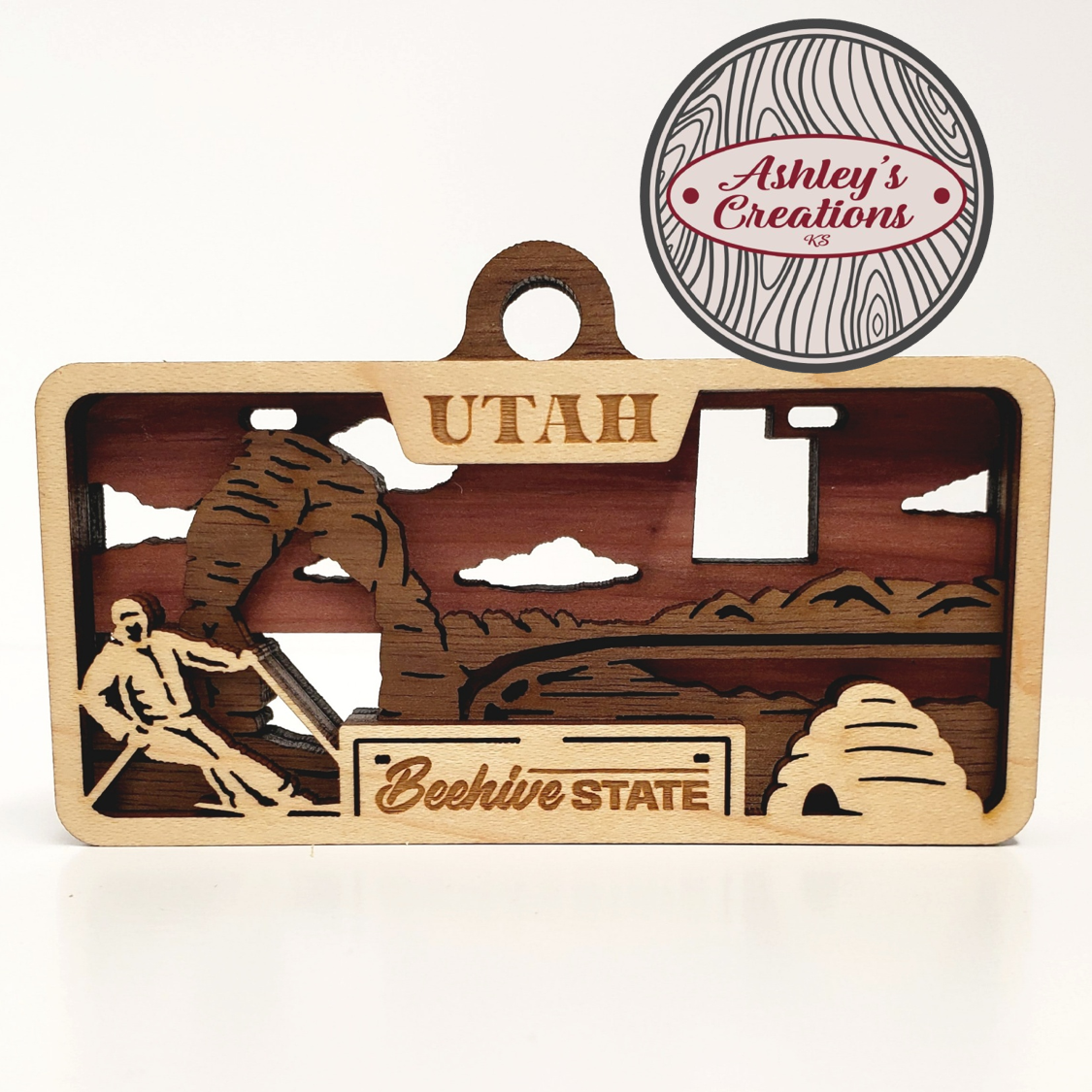 Utah License Plate Ornament