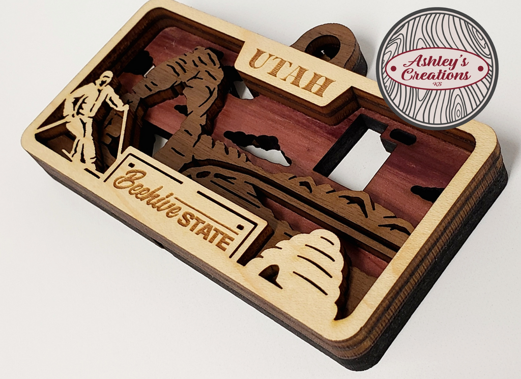 Utah License Plate Ornament