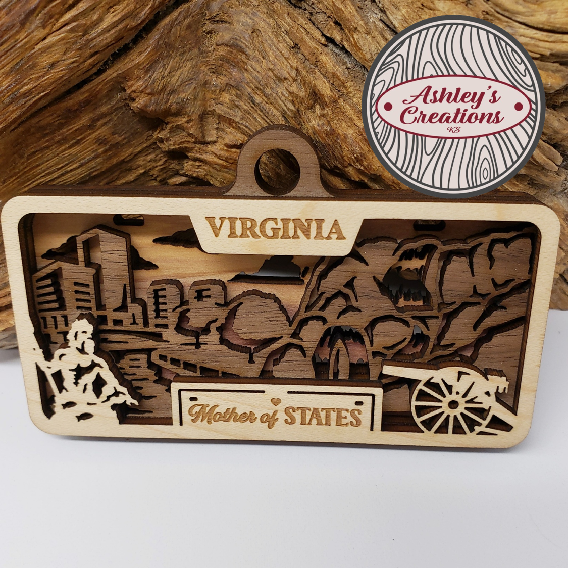 Virginia License Plate Ornament
