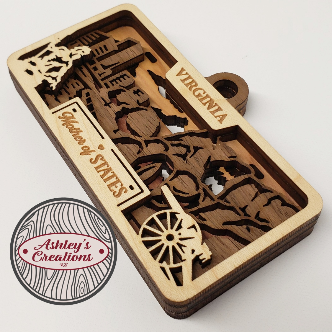 Virginia License Plate Ornament