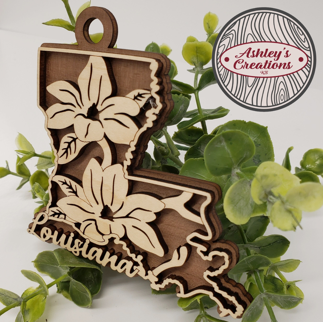 Louisiana State Flower Ornament
