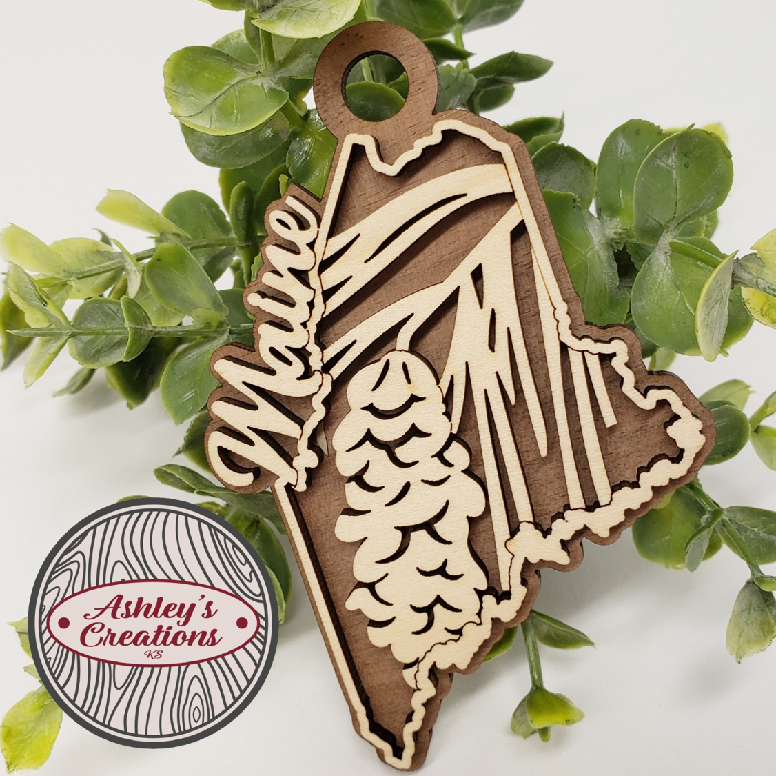 Maine State Flower Ornament