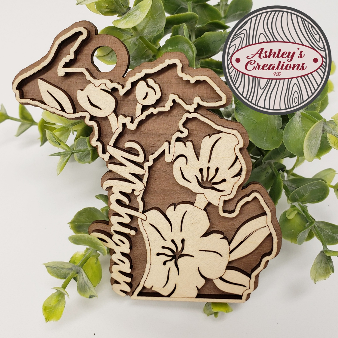 Michigan State Flower Ornament