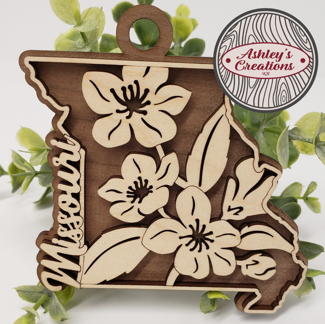 Missouri State Flower Ornament