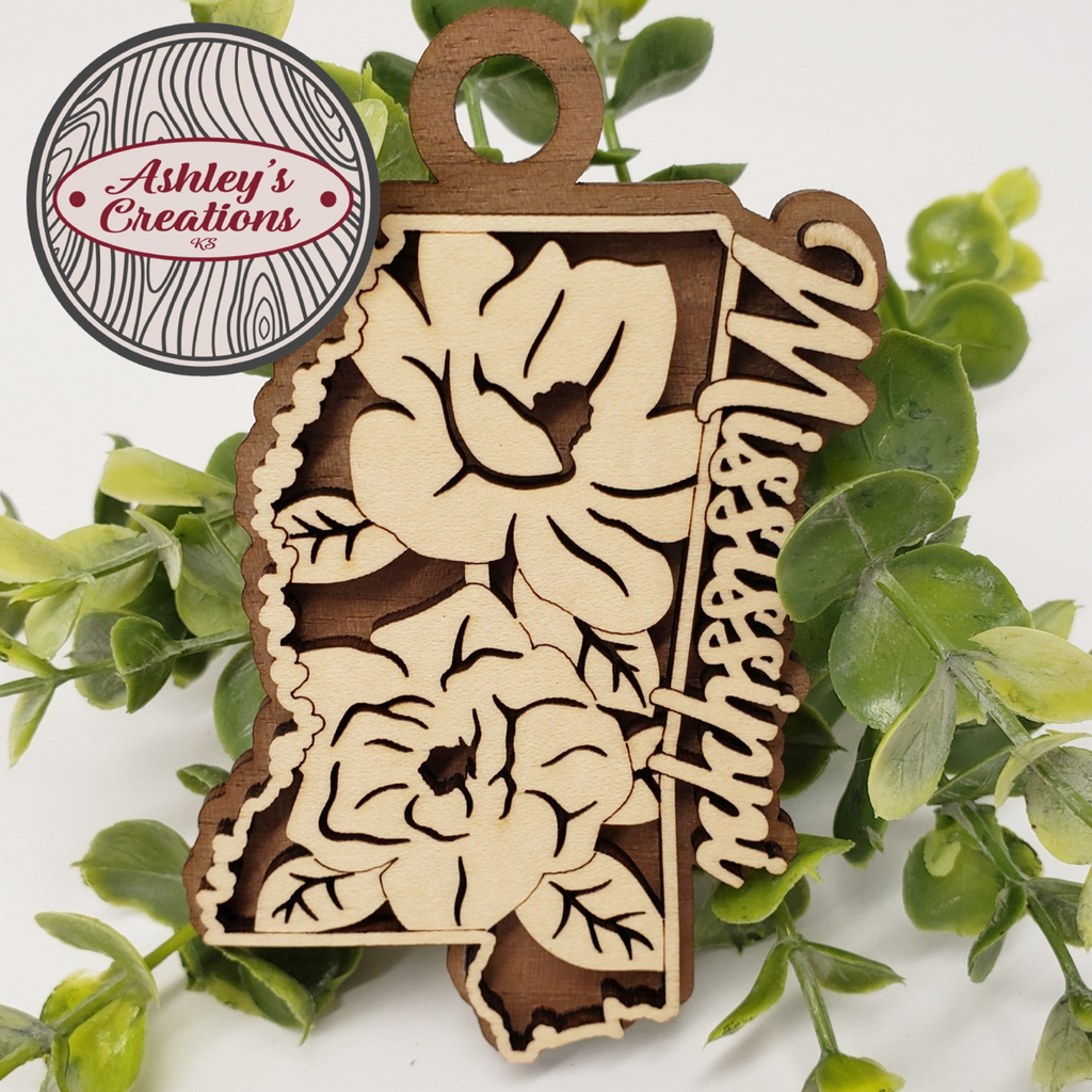 Mississippi State Flower Ornament
