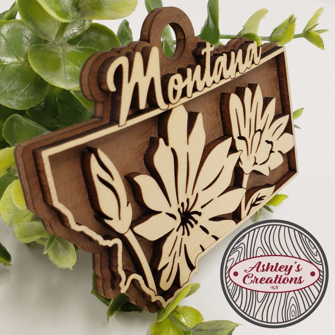 Montana State Flower Ornament