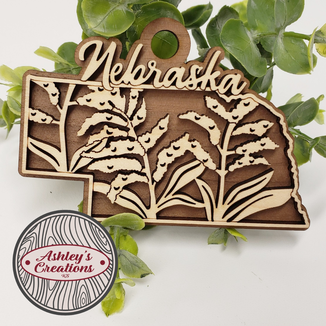 Nebraska State Flower Ornament