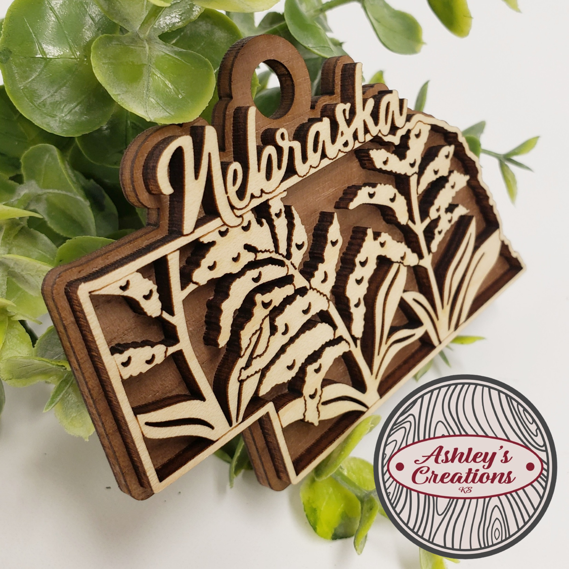 Nebraska State Flower Ornament