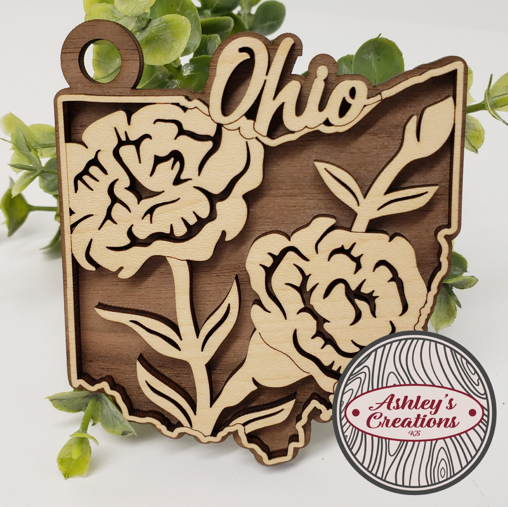 Ohio State Flower Ornament