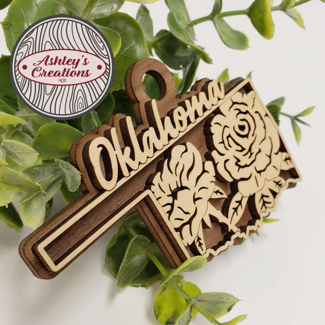 Oklahoma State Flower Ornament
