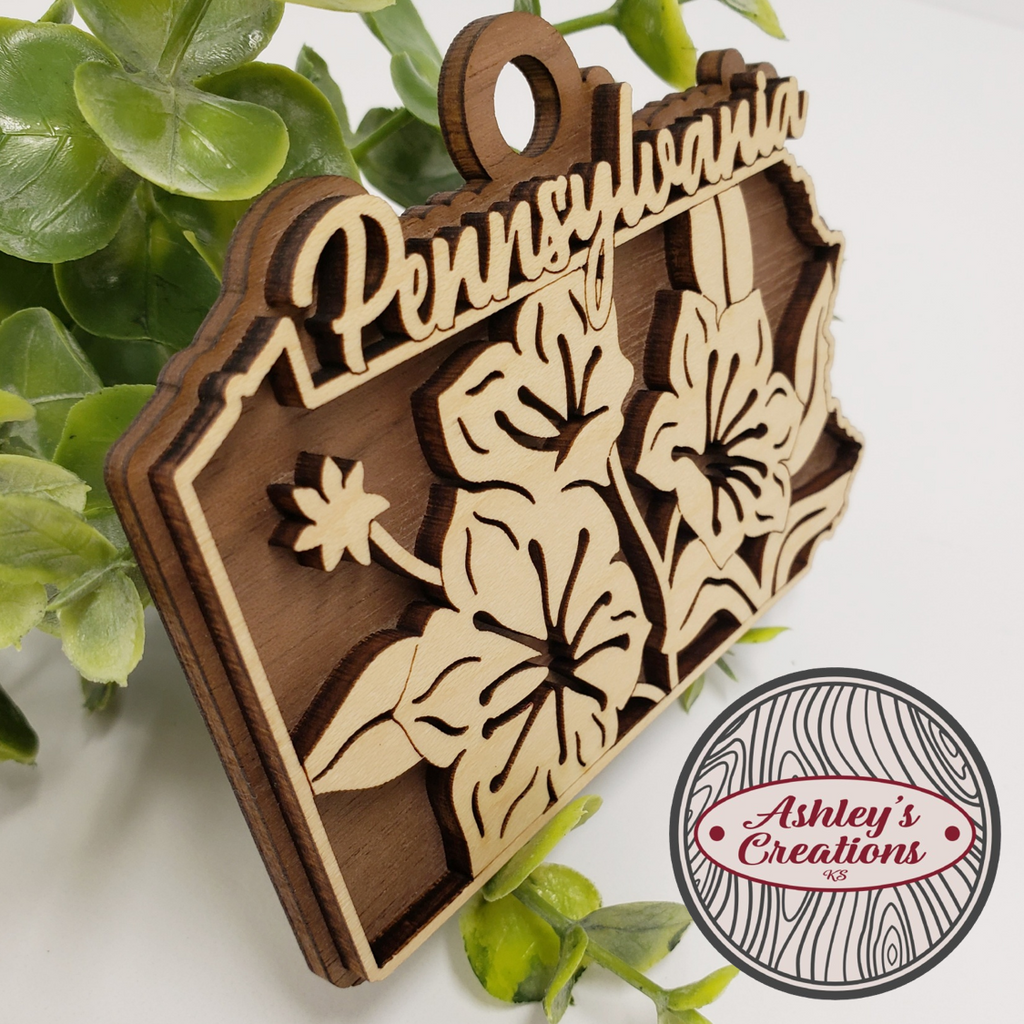 Pennsylvania State Flower Ornament