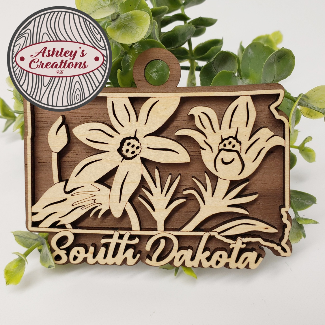 South Dakota State Flower Ornament