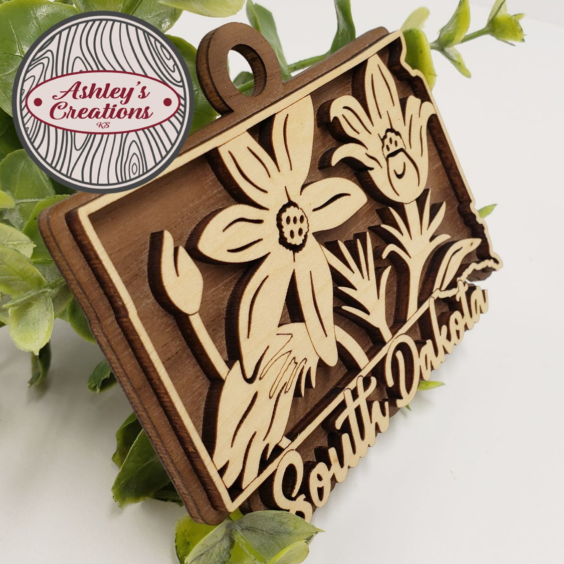 South Dakota State Flower Ornament
