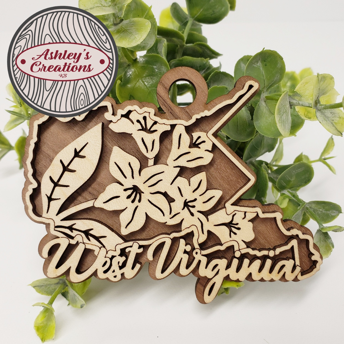 West Virginia State Flower Ornament