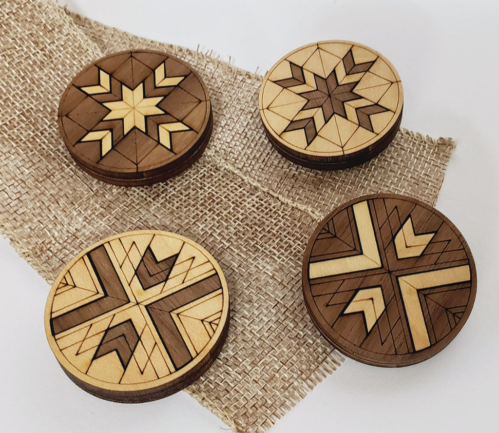 Barn Quilt Magnet Set