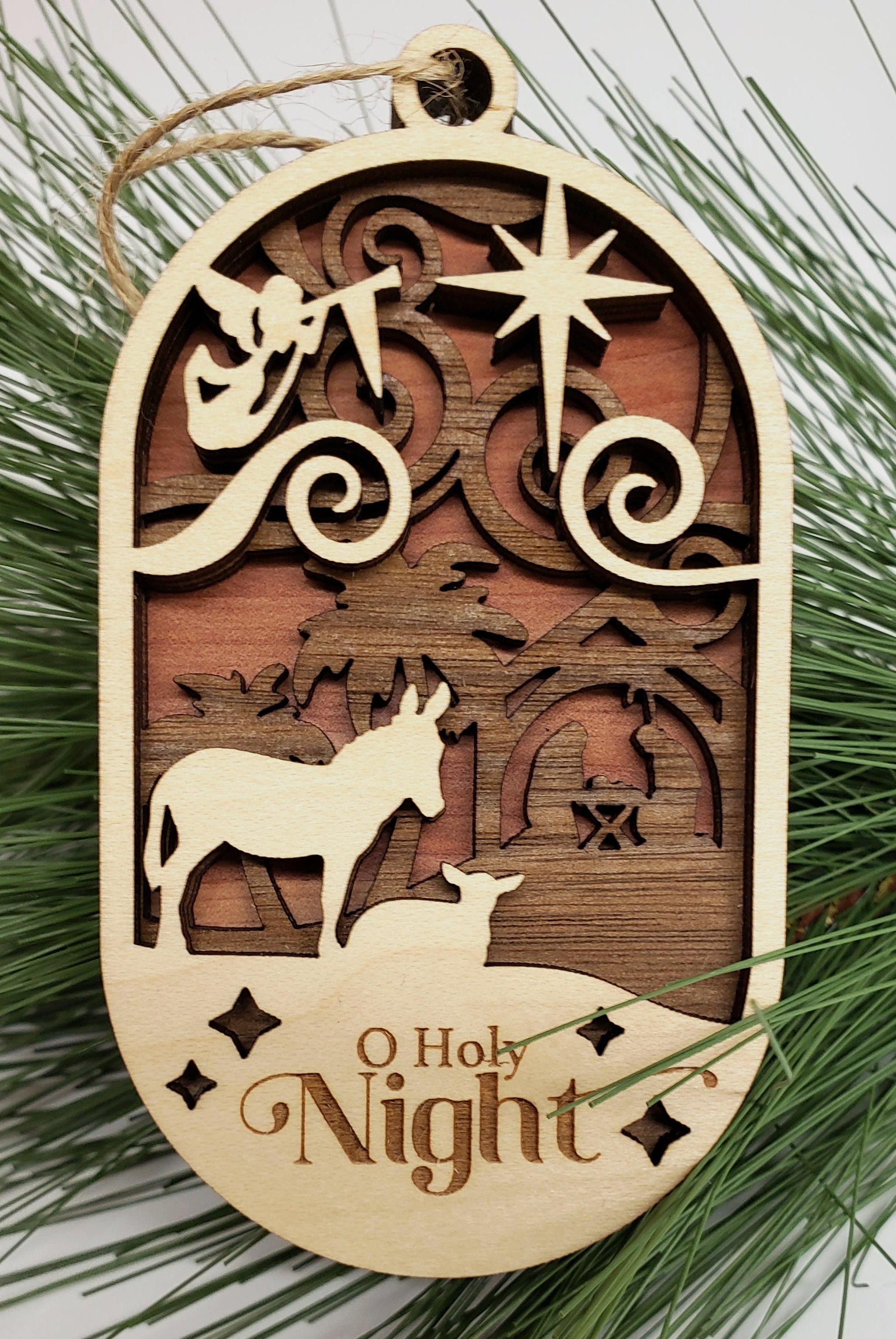 Three Layer Nativity Ornament