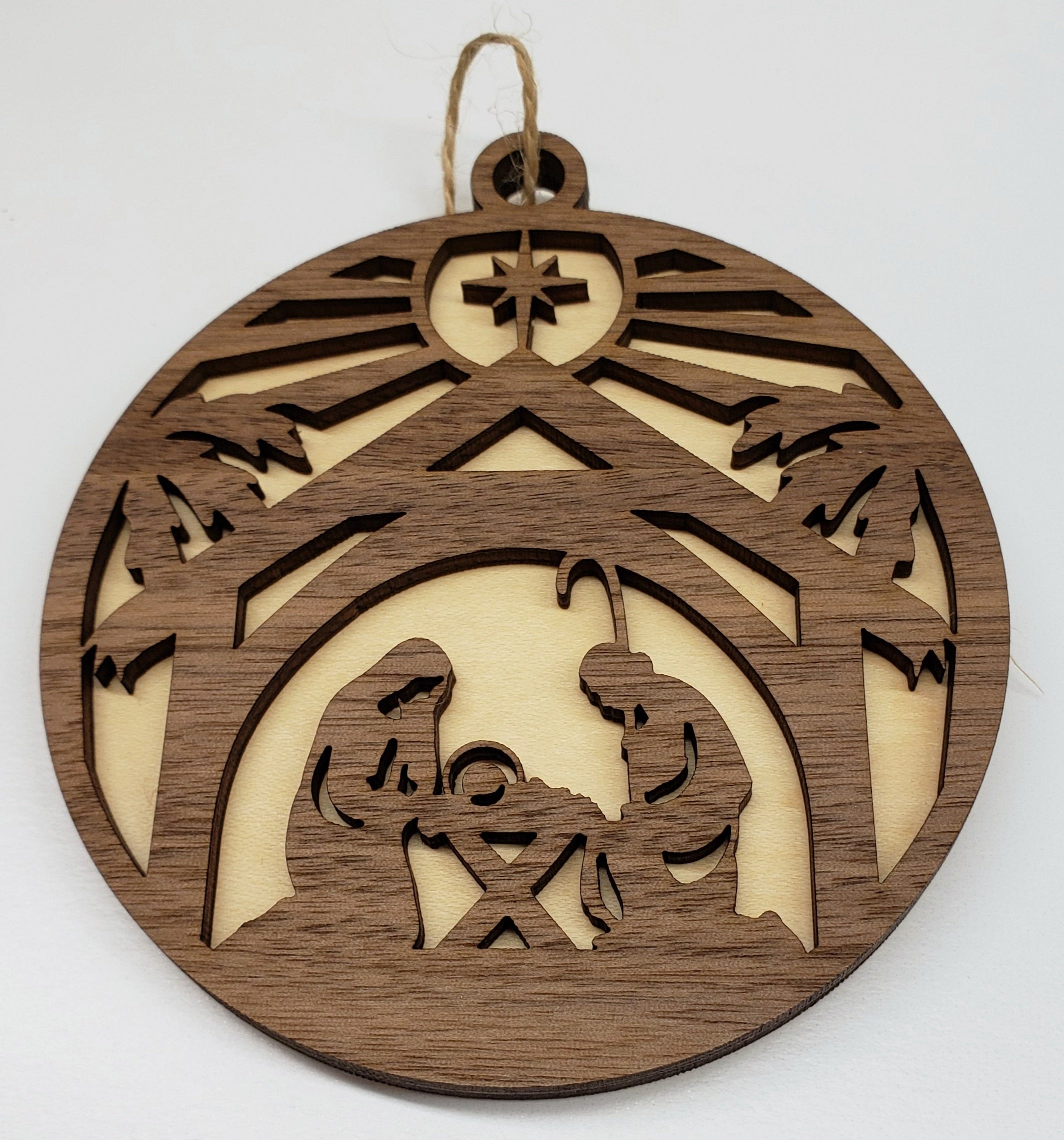 Two Layer Nativity Ornament
